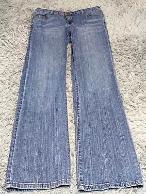 Venezia Boot Cut Jeans Womens Size 2 Tall Blue Medium Wash Stretch Mid Rise • $16.31