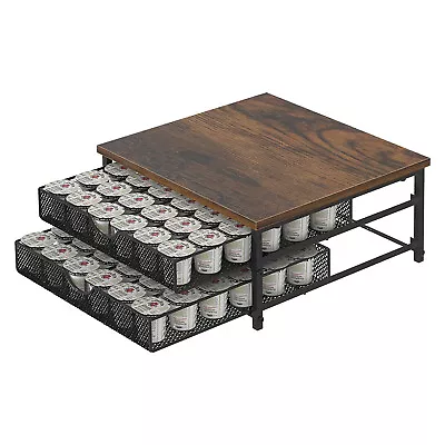 72 K Cup Holder Coffee Pod Storage Drawer Dispenser Stand Organizer Rack 2 Tier • $22.61