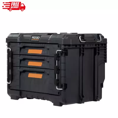 RIDGID 2.0 Pro Gear System 22 In. 2 Plus 1 Drawers Modular Tool Box Storage • $119