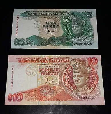 £2.99 • Buy MALAYSIA Banknotes X 2, 5 And 10 Ringgit, Circulated