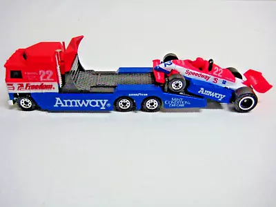 Matchbox Race Car Transporter Amway / Speedway Set • $5.50
