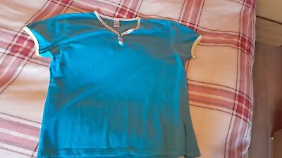 £0.99 • Buy Blue Cotton Urban Spirit T-shirt / Top Size LARGE, 100% Cotton