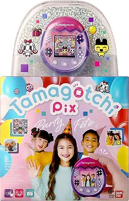 $93 • Buy Tamagotchi Pix Balloons Camera Interactive Virtual Pet Party Purple 2022 Tama-On