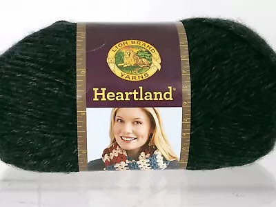 Lion Brand Heartland Tweed Premium Acrylic Worsted Wt Yarn - Black Canyon Tweed • $8.39