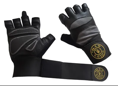 £6.99 • Buy Golds Gym Workout Weight Lifting Body Building Training Fitness Gloves Strap 