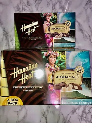 Hawaiian Host Milk Chocolate Macadamia AlohaMacs 6 BOX Set 14pc Ea 7oz Ea • £52.96