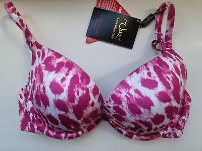 £15 • Buy Ultimo Omg Kitty Fixed Gel Plunge Bra Magenta 32c