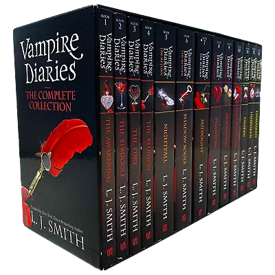 Vampire Diaries The Complete Collection Books 1 - 13 Box Set By L. J. Smith NEW • £42.40