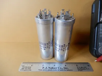 Mallory  FP  1000/30 1000/25 (2) 1000/20 Four Section Can Capacitors Qty 2 NOS • $20