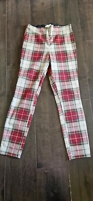 Skinny Stretch Tartan Checked Trousers Size 12 H&M New With Tags • £0.99