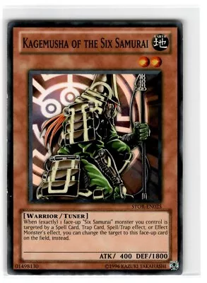 Yu-Gi-Oh! Kagemusha Of The Six Samurai Common STOR-EN025 Lightly Played • $2.14