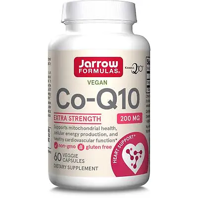 Jarrow Formulas CoQ10 200mg 60 Veggie Capsules Heart Health & Energy Support • £29.91