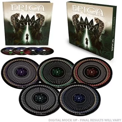 Epica Omega ALive Box Set With 5 Vinyl 2cd + Blu Ray And Dvd  (9 Discs In Total) • $89.75