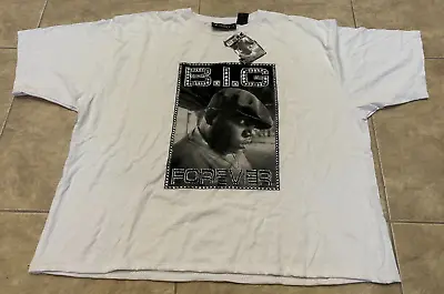 Brooklyn Mint Clothing B.I.G. Forever Biggie Smalls White T-Shirt 3XL NEW W/ Tag • $19.95