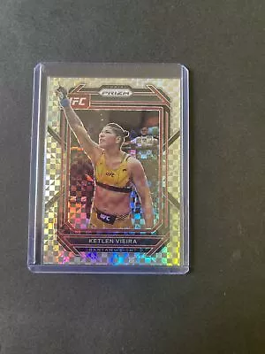 2023 Panini Prizm UFC Lucky Envelope Lattice Silver Refraction Ketlen Vieira 3/8 • $3.25