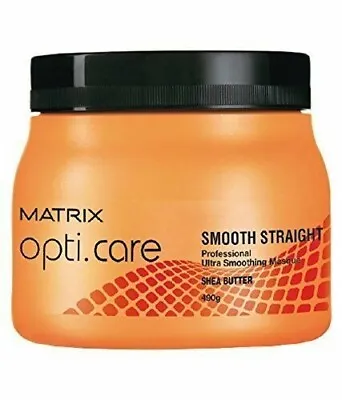 Matrix Opti Care Smooth Straight Shea Butter Hair Mask Medium Size 490 Gm • $50.46
