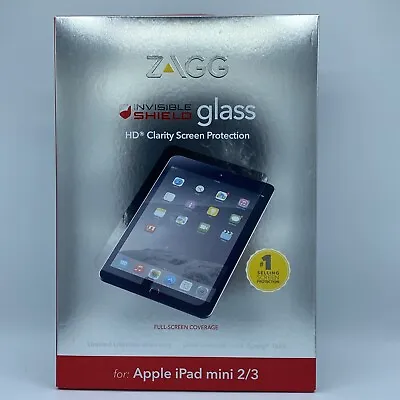 $8.99 • Buy ZAGG Invisible Shield Glass HD Clarity Screen Protector Apple IPad Mini 2/3  Z14