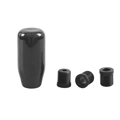 Universal Forged Carbon Fiber Manual Gear Gear Shift Knob Lever Shifter Black • $12.98