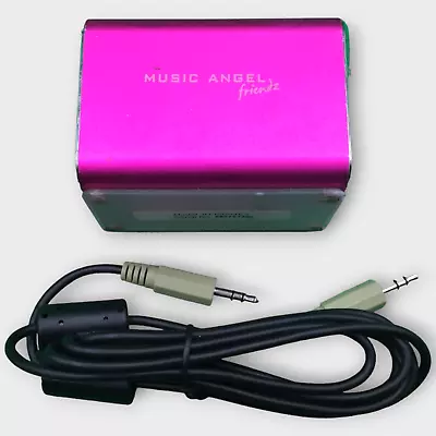 Music Angel Friendz JH-MD04E2 Portable AUX MicroUSB Speaker Pink Used • $24.85