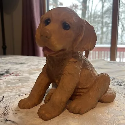 Vintage 1997 Art Line Inc Plastic Golden Retriever Garden Lawn Ornament Statue • $7.35