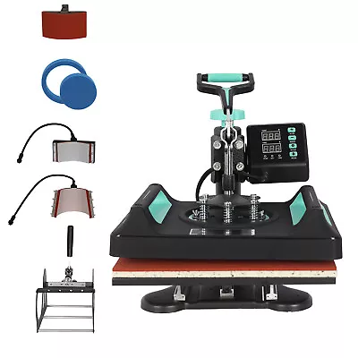 Digital Heat Press Machine 5 In 1 38 X 38cm T Shirt Transfer Sublimation Printer • $149.99