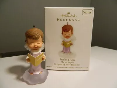 Hallmark Keepsake Ornament Sterling Rose Mary's Angels 2012 25th In Series • $4.99