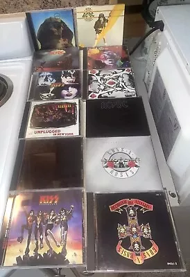 Hard Rock Lot CDs 12 Metallica Nirvana Alice In Chains Kiss Ac Dc Red Hot Chili • $9.99