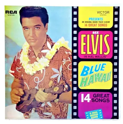 Elvis Presley Blue Hawaii Original Soundtrack SL101174 RCA Record 1961 12  Vinyl • $29.50