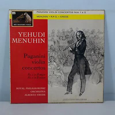 ASD 440 Yehudi Menuhin Paganini Concertos 1 & 2 Alberto Erede HMV Stereo EX/VG+ • £10.07