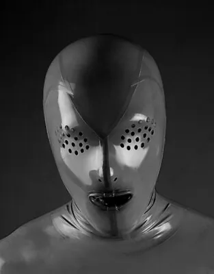 Unisex Sexy Latex Rubber Gummi Mask Hood Cosplay Latex Mask For Women Men • £30.77