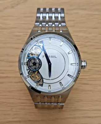 £43 • Buy Fossil ME1036 Twist Skeleton Automatic Self-Winding Stainless Steel Watch