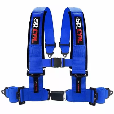 4 Point 2 Inch 3 Inch Racing Harness SxS Off Road Push Button Buckle Seat Belt • $112.99