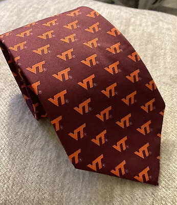 Eagle Neckwear Collegiate Virginia Tech VT Men’s Tie Necktie NWT 3.75” X 57” • $18.99