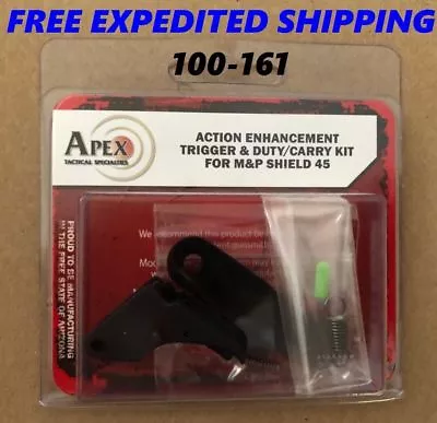 New Apex-Tactical For M&P Shield 45 Action Enhancement Trigger & Duty/Carry Kit • $150.95