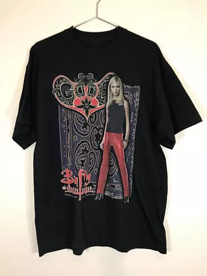 Vintage 2001 BUFFY THE VAMPIRE SLAYER BUFFY Shirt Black Unisex S-5XL NE2548 • $22.79