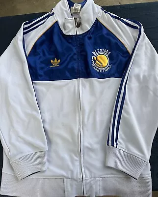 Vintage Adidas Golden State Warriors NBA Basketball Track Warm Up Jacket Men Med • $49.99
