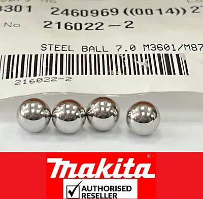 4Pcs Genuine Makita 7mm Steel Balls To Repair SDS Chuck Any Make-Rotary Drills • £5.86