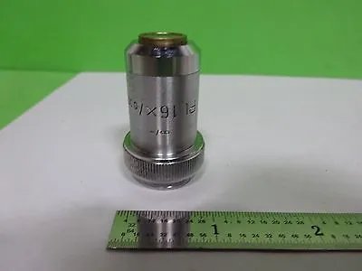 Microscope Part Leitz Germany Vintage Objective Pl 16x Optics As Is Bin#2b-e-19 • $157.74