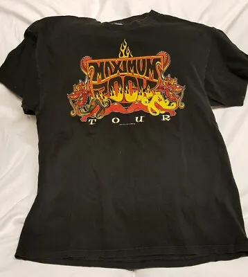 Vintage 2000 Maximus Rock Tour Megadeth Anthrax Motley Crue Size XL T Shirt  • $85.47