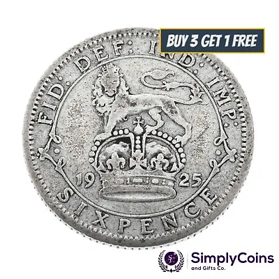 £3.29 • Buy 1920 To 1936 George V Lucky Wedding/ Birthday Silver Sixpences - Choice Of Date