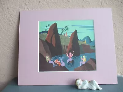 Vintage Disney Illustration Of Mermaids In Neverland • $14.50