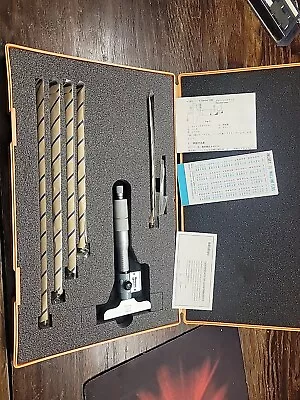 Mitutoyo 229-128 DMC2  Depth Micrometer 4  Base W/ Rods & Case • $275