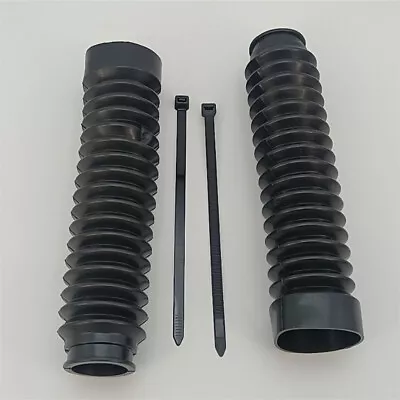 2PCS Black 15 Knots Front Fork Cover Shock Protector Absorber Sleeve For YAMAHA • $22.73