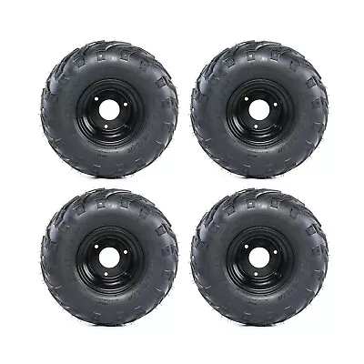 4 Set 145/70-6 4ply Wheel Tire Rim 3 Hole For 4 Wheeler Go Kart Mini Bike Taotao • $159.89