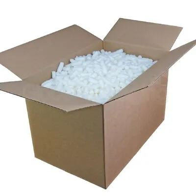 2.5 Cubic Foot Box Of ECOFLO Biodegradable Loose Void Fill Packing Peanuts • £8.65