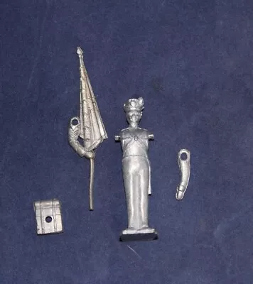 Tradition Type Napoleonic British Infantryman Standard Bearer 54mm White Metal • £9.99