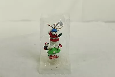 Vintage Mistletoe Magic Golfing Polar Bear Christmas Tree Ornament • $8.50