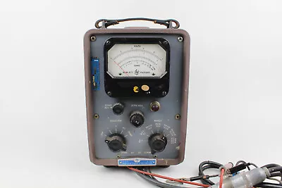 Hewlett Packard 410B Vacuum Tube Voltmeter HP With Probe (FOR PARTS AS-IS) • $175