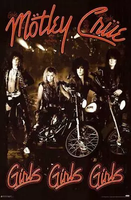 381388 Motley Crue Girls Girls Girls Album Cover WALL PRINT POSTER US • $45.95