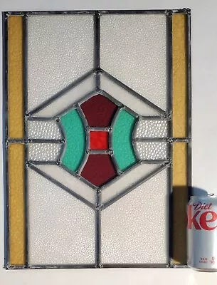 Antique Stained Glass Window 12.5 X 17.5  • $84.23